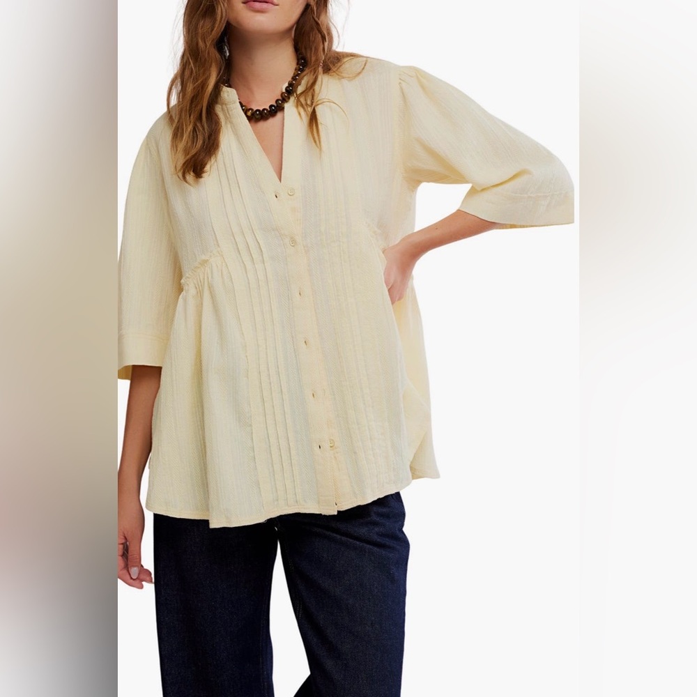 Willow Button Down in Perfect Flan - image 1